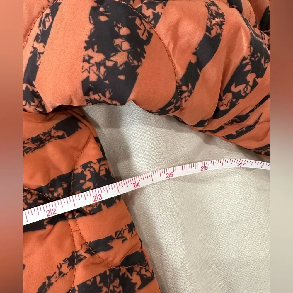 Anine Bing Quilted Tiger Print Jacket in Rust - Picture 10 of 12